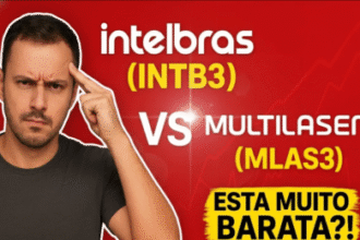 Comparativo financeiro para decidir entre as ações MLAS3 ou INTB3 no setor de tecnologia.