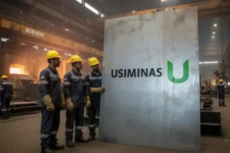 USIM5 dispara após lucro no 4T25 e medida antidumping contra aço da China